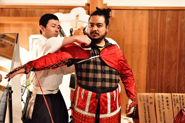 Samurai Armor Dressing Experience at Shiroishi Castle image