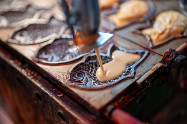 Explore a Showa Era Retro Shopping Street with a Local Guide – Mochi Pounding & Taiyaki Experience image