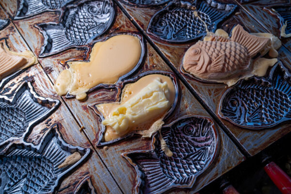 Explore a Showa Era Retro Shopping Street with a Local Guide – Mochi Pounding & Taiyaki Experience image